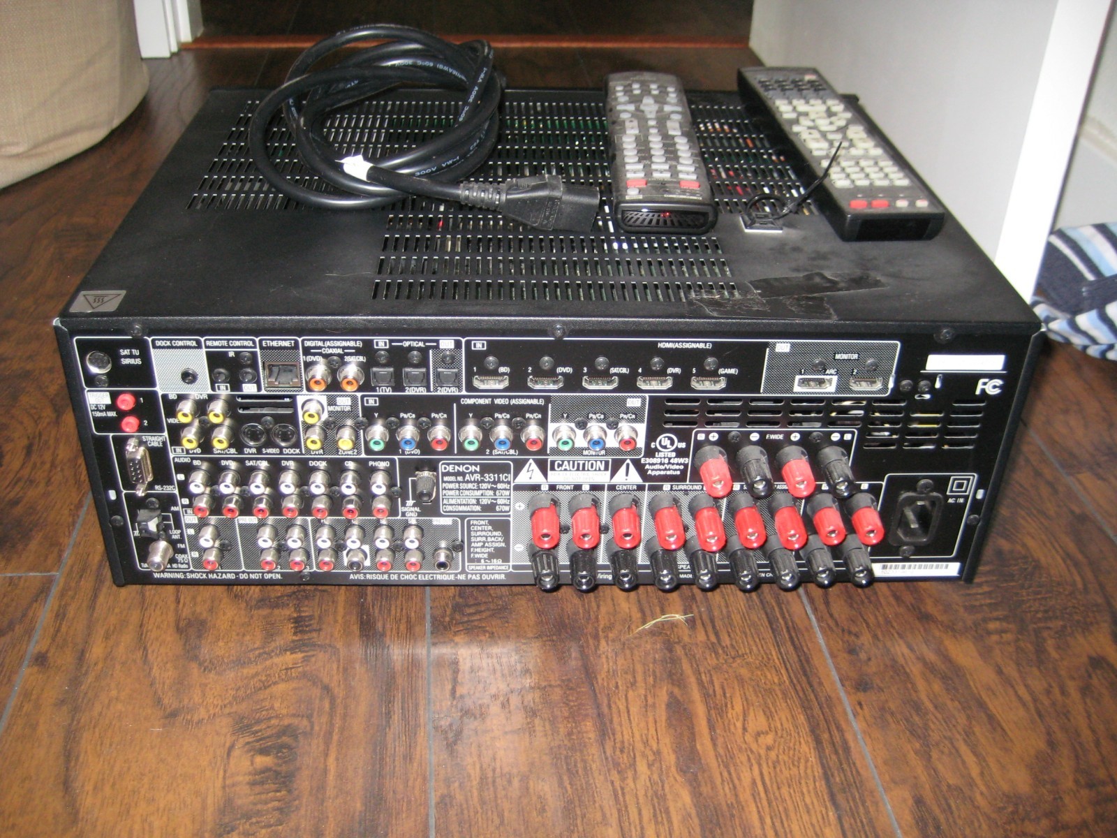 Denon AVR 3311CI 7.2 Channel 165 Watt Receiver
