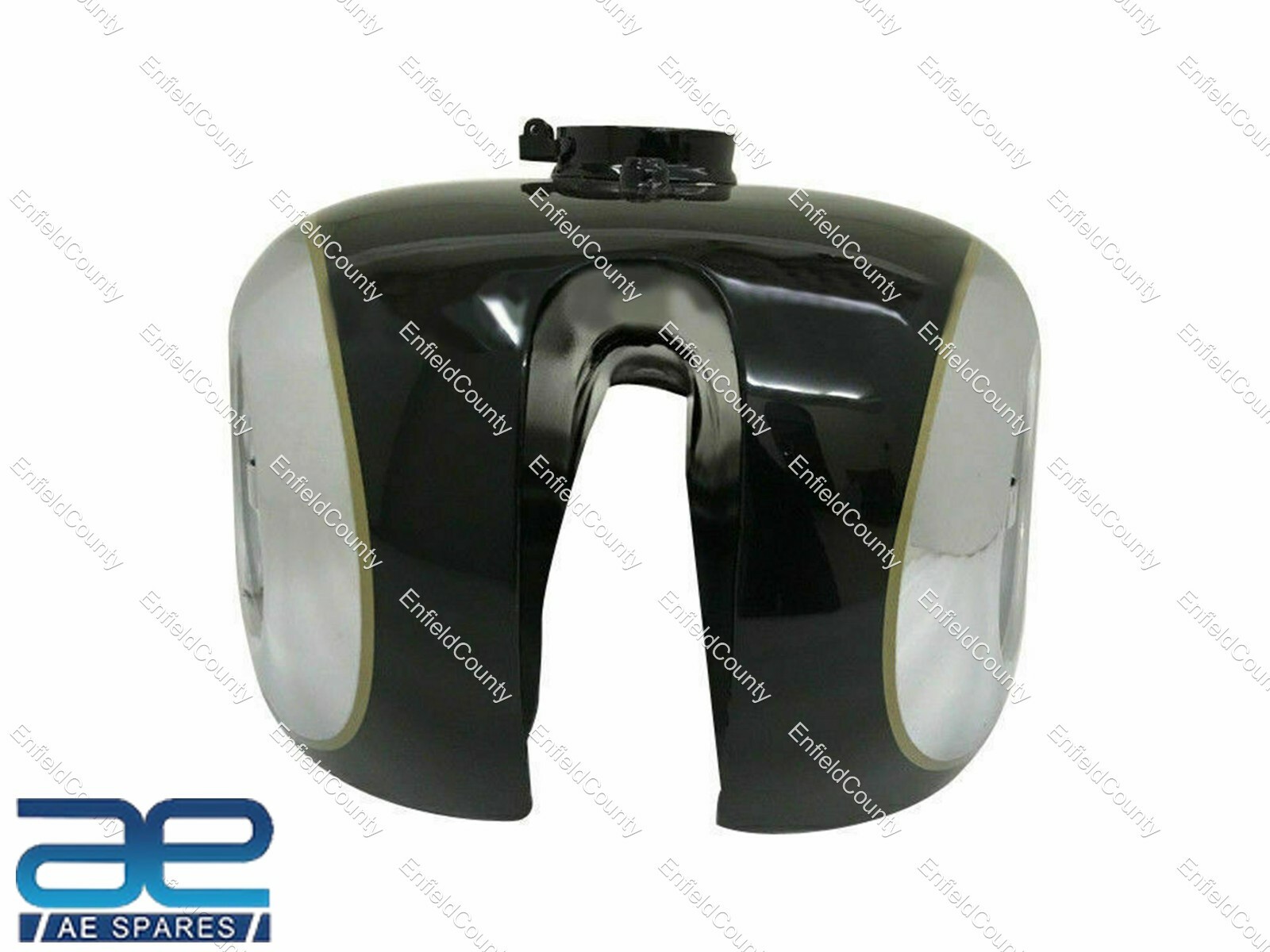 BSA GOLD STAR SCRAMBLES CATALINA 2GALLON CHROME & BLACK PETROL FUEL GAS TANK 