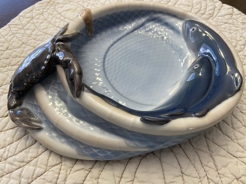 美品☆Bing & Grondahl 社「Crab & Fish 」