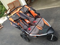 bob double jogging stroller orange