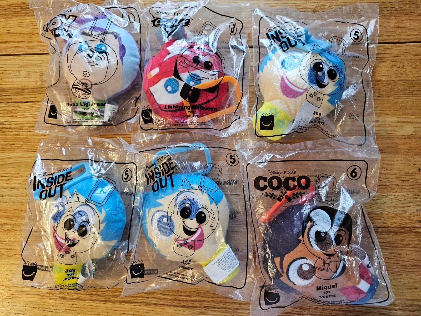 Disney PIXAR PALS McDonald happy meal 6個 MCDONALDS - 2005 DISNEY PIXAR PALS HAPPY MEAL DISPLAY - From