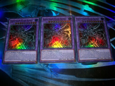 Yu-Gi-Oh! Sammelkarte – Ägyptischer Gott Schleim (RA01-EN029, Super Rare, 1. Auflage)