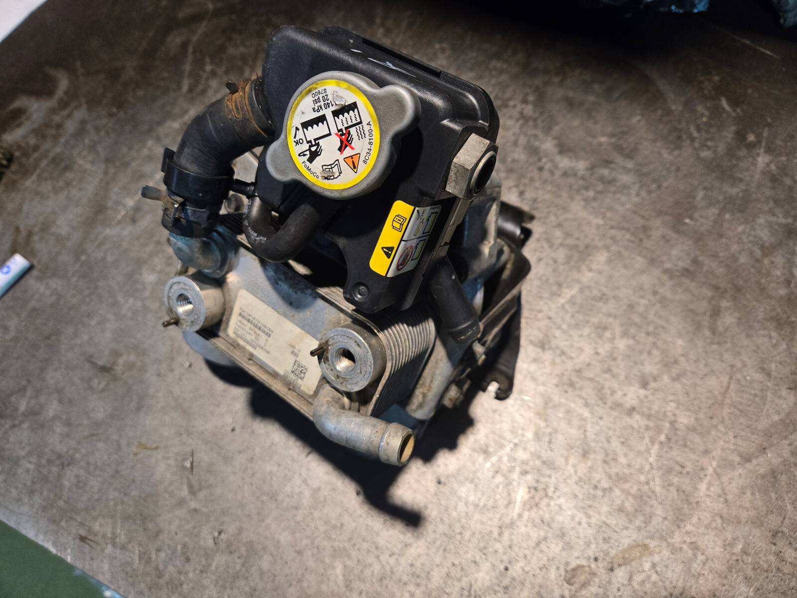 08-10 2008 6.4 Powerstroke Turbo Diesel International 6.4 Fuel Cooler 1875109C93 - Picture 4 of 9