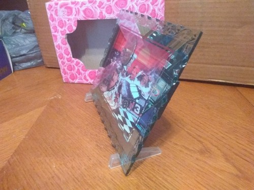 Dale Earnhardt #3 Glass Tabletop Stand Clock Collectables Nascar