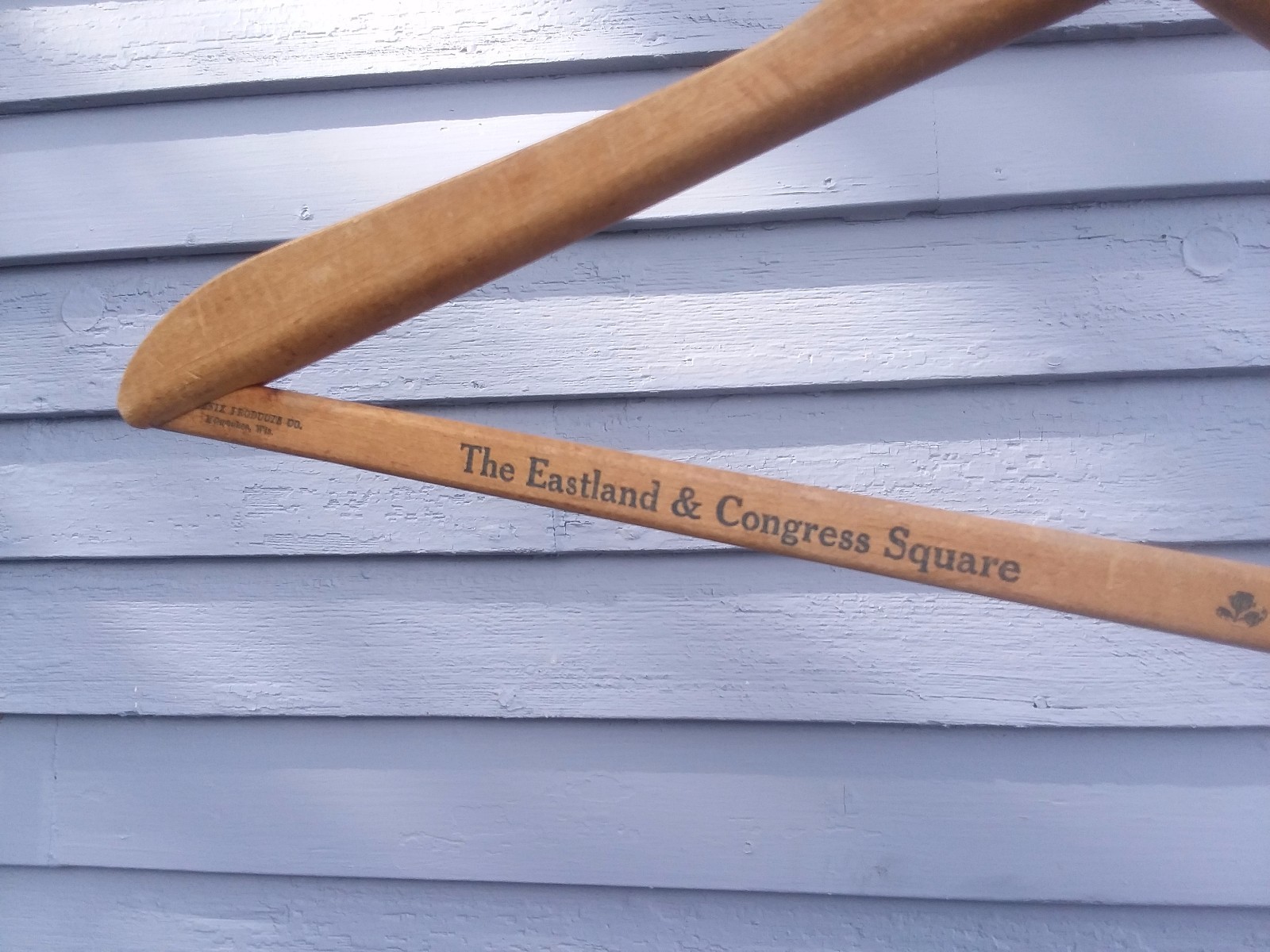 Vintage Antique Advertising Clothes Hanger -  MANCHESTER NH  PORTLAND ME