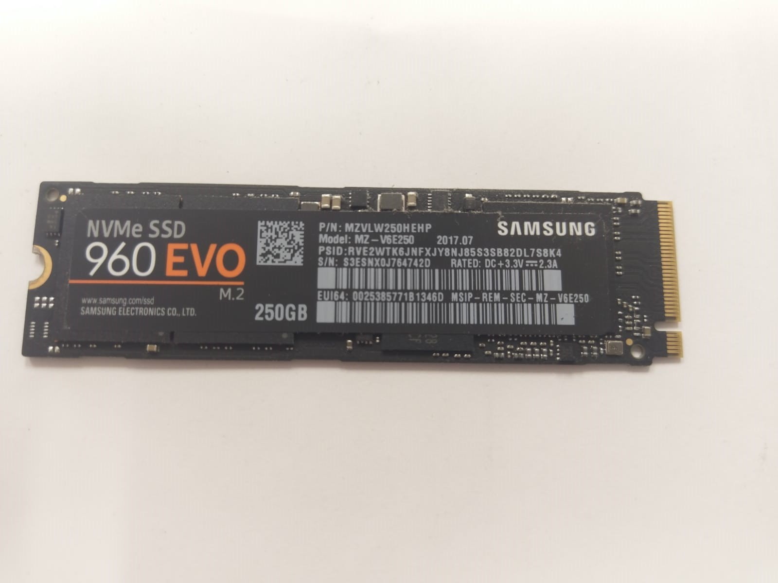【美品】 SAMSUNG SSD 960 EVO MZ-V6E250B/IT (M.2/NVMe/250GB) Review: Samsung 960 Evo NVMe Solid State Drives | Poc Network