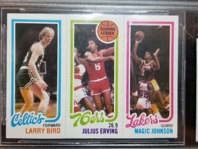 1980 Topps Larry Bird Magic Johnson Dr. J Rookie RC BGS Beckett 