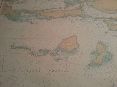 1971 Clapperton Island to John Island Nautical Map in Fathoms - Lk Huron N chnl