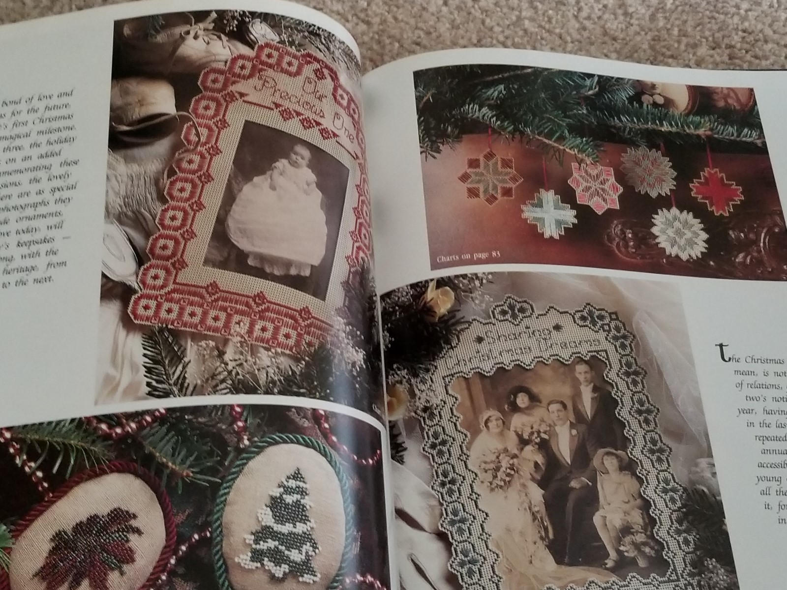 Leisure Arts Christmas to Remember Cross Pattern Book O Christmas Tree