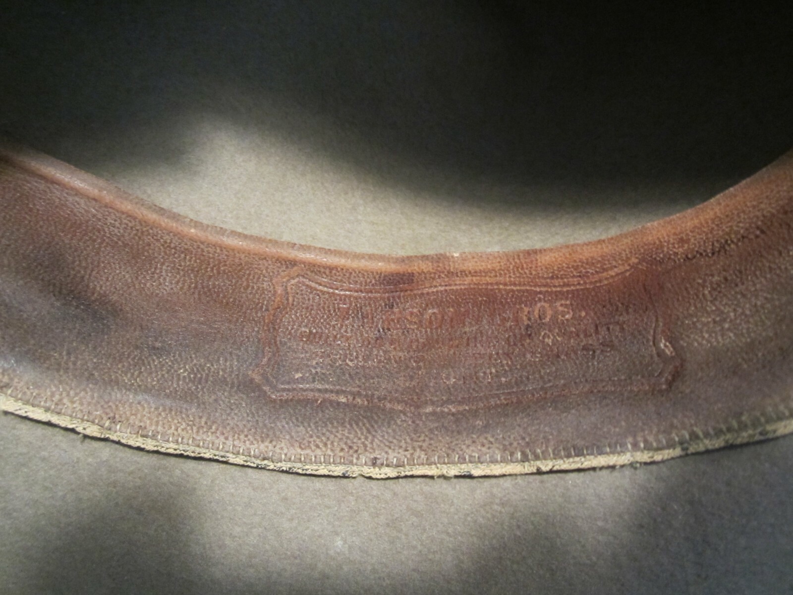 Old  antique Stetson Cowboy Hat        Number 1 Quality     from Montana