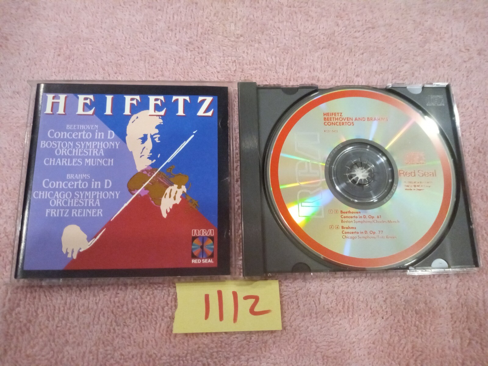 Bach J.S./Beethoven/Brahms: C［CD］ Amazon.com: Heifetz: Beethoven & Brahms Concertos: CDs & Vinyl