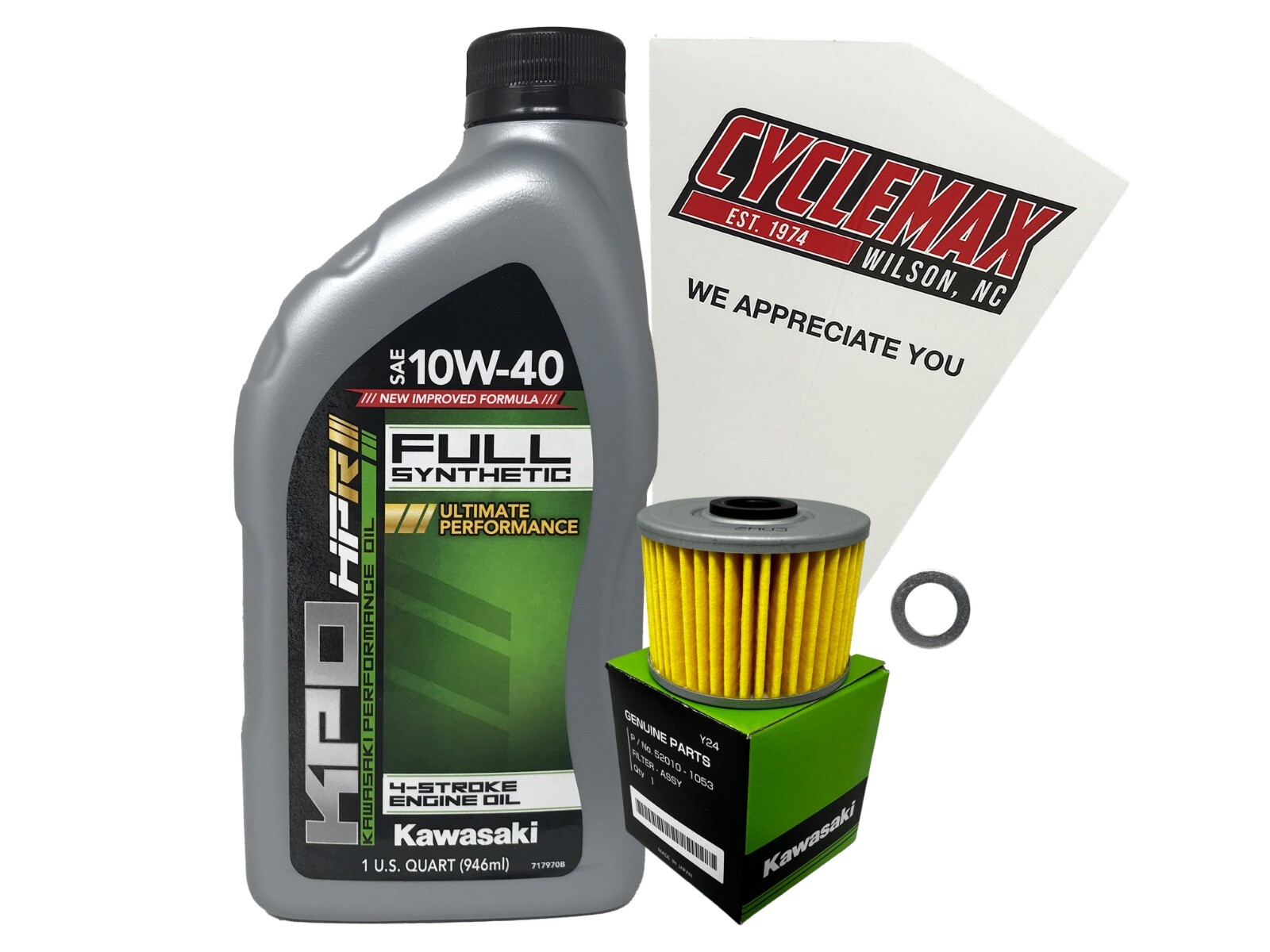 P Cyclemax OEM Full Synthetic Oil Change Kit fits 2017-2023