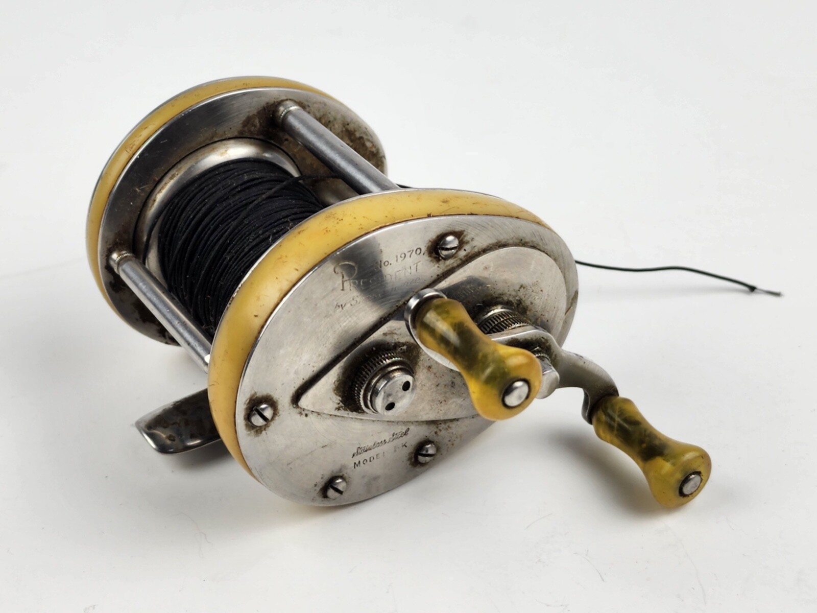 Vintage Shakespeare President 1970 Model FK Bait Casting