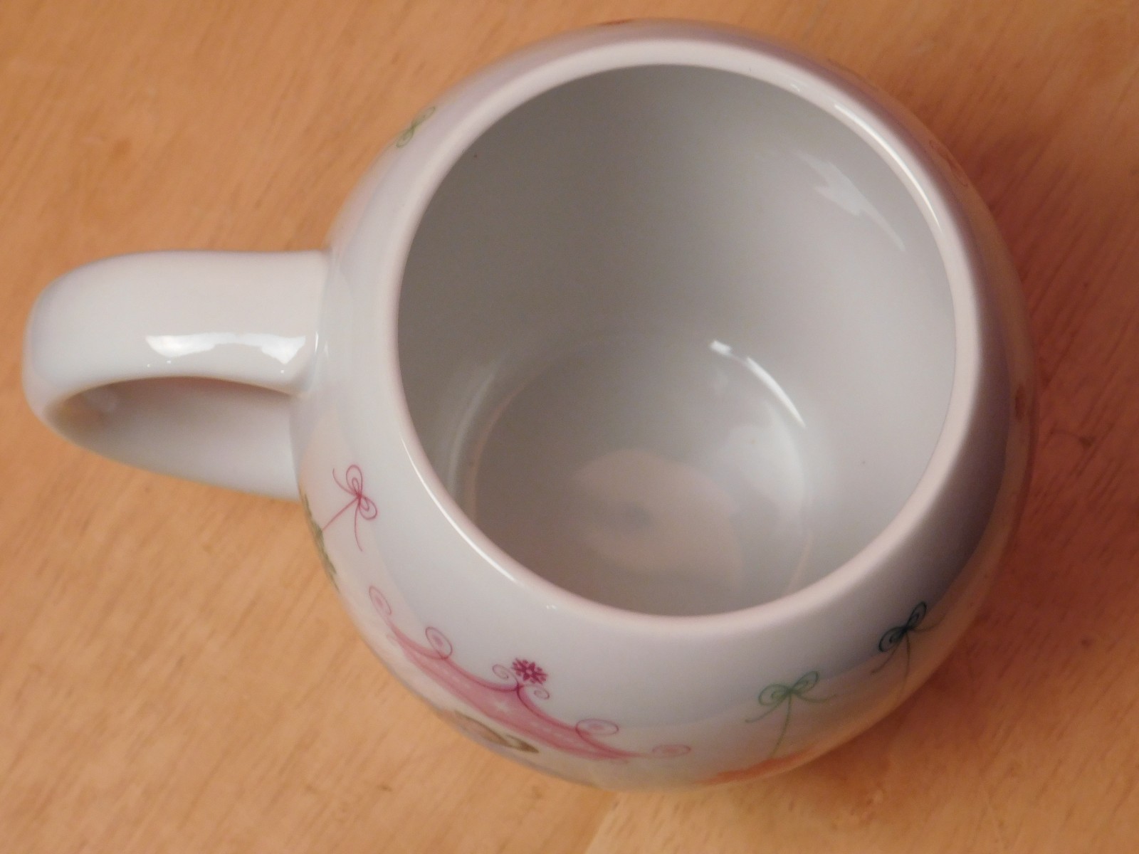 Disney Princesses Belle, Tiana, Cinderella Enesco Porcelain Christmas Globe Mug