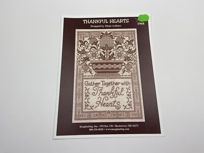 Imaginating Thankful Hearts Counted Cross Stitch Pattern