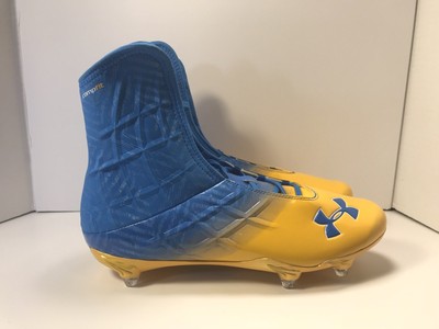 gold under armor football cleats
