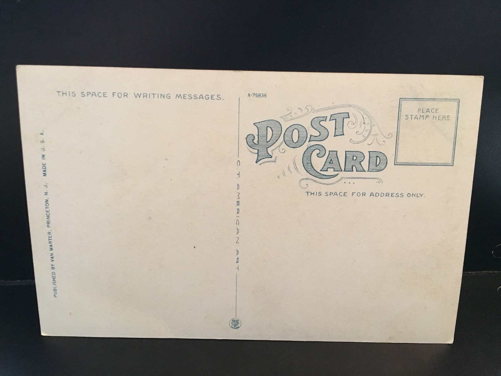 Postcard Madison Hall, Princeton University, Princeton, NJ   Z7