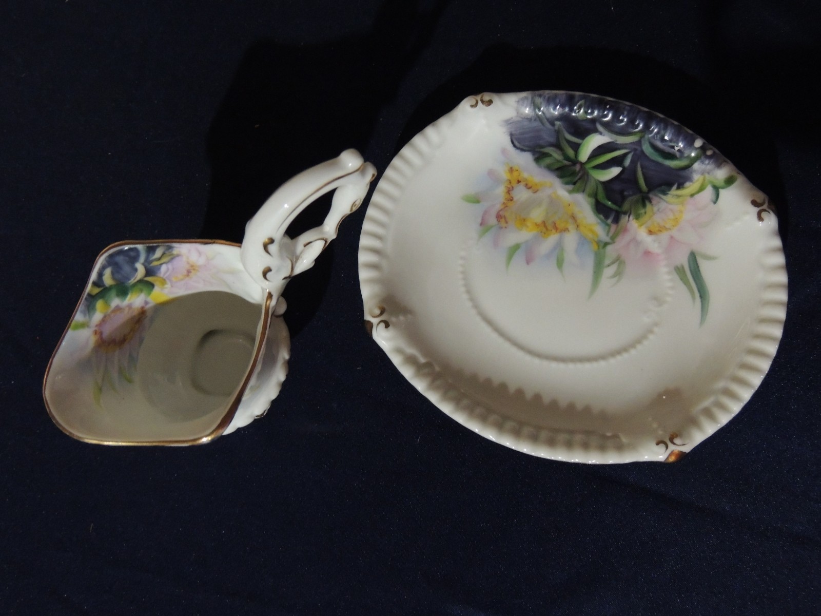 Rossetti Night Blooming Cereus footed cup & saucer