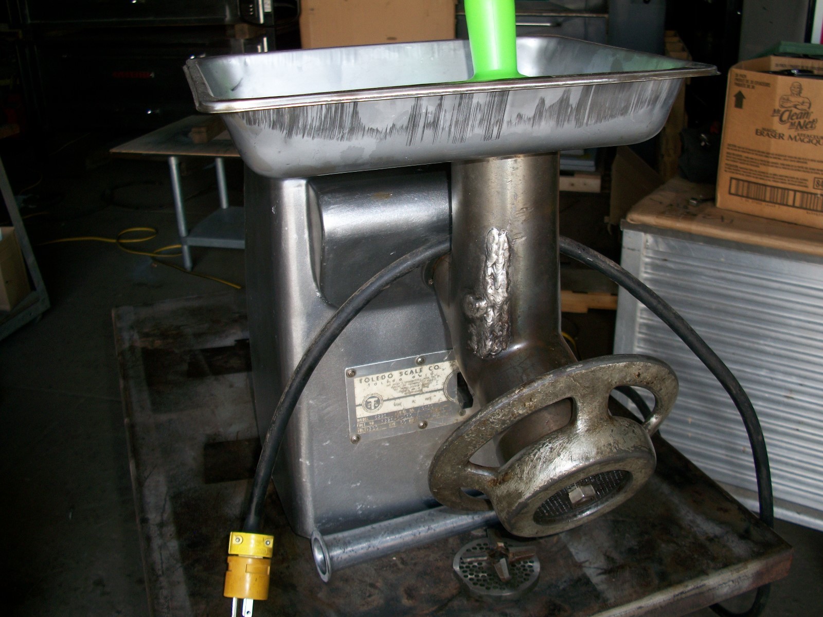 Toledo #22 meat grinder vintage workhorse.