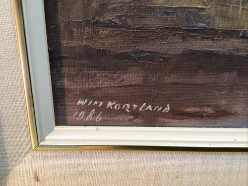 Wim Kortland 1986 Yarra Valley Framed Oil Painting