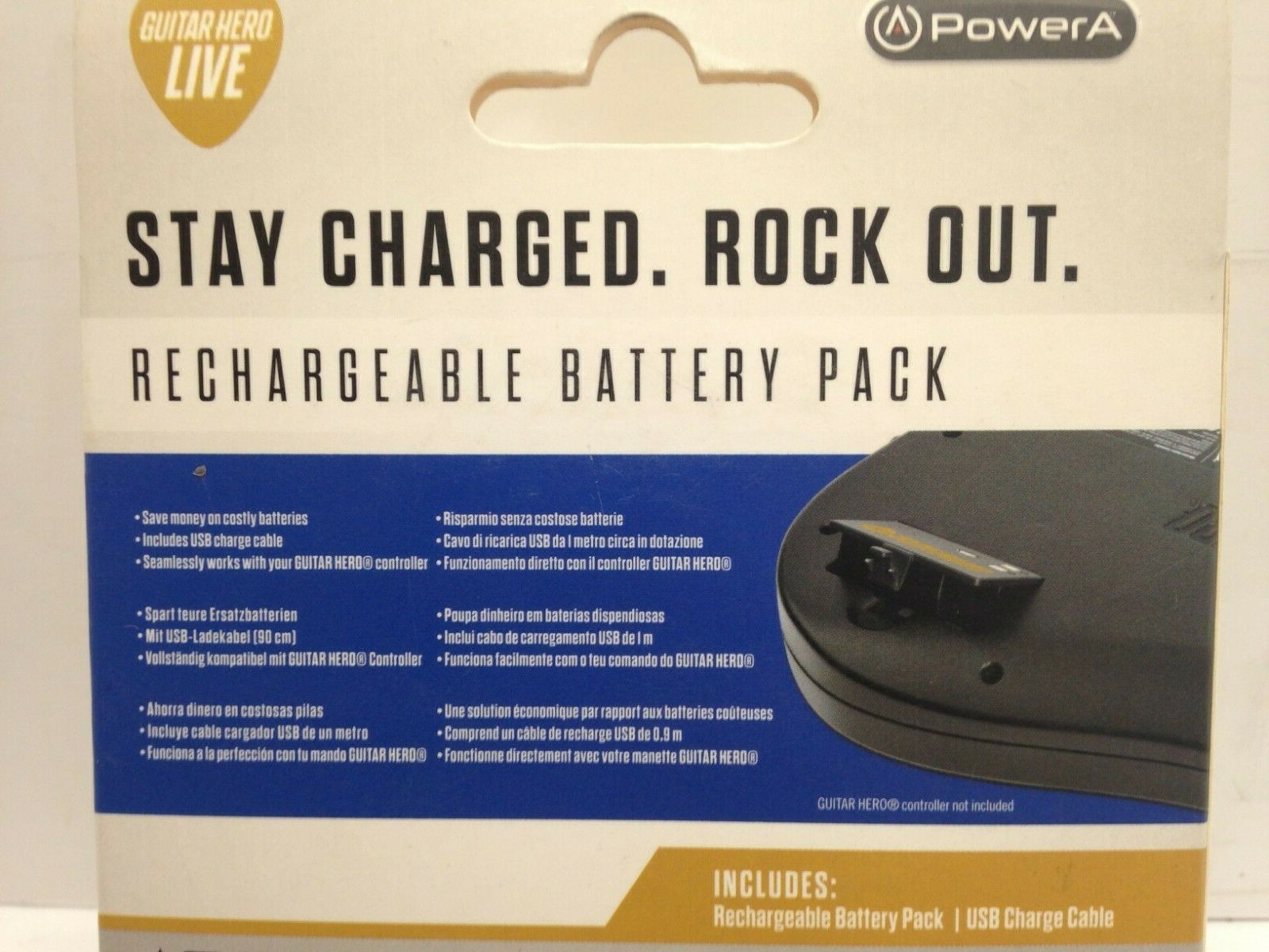 PowerA Rechargeable Guitar Power Battery Pack for Guitar Hero wireless Guitar