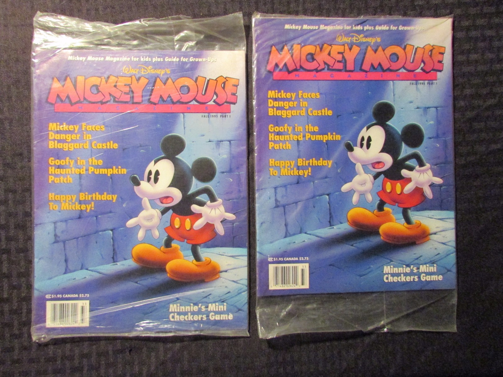 1993 Fall - Walt Disney MICKEY MOUSE Magazine Part 1 Sealed