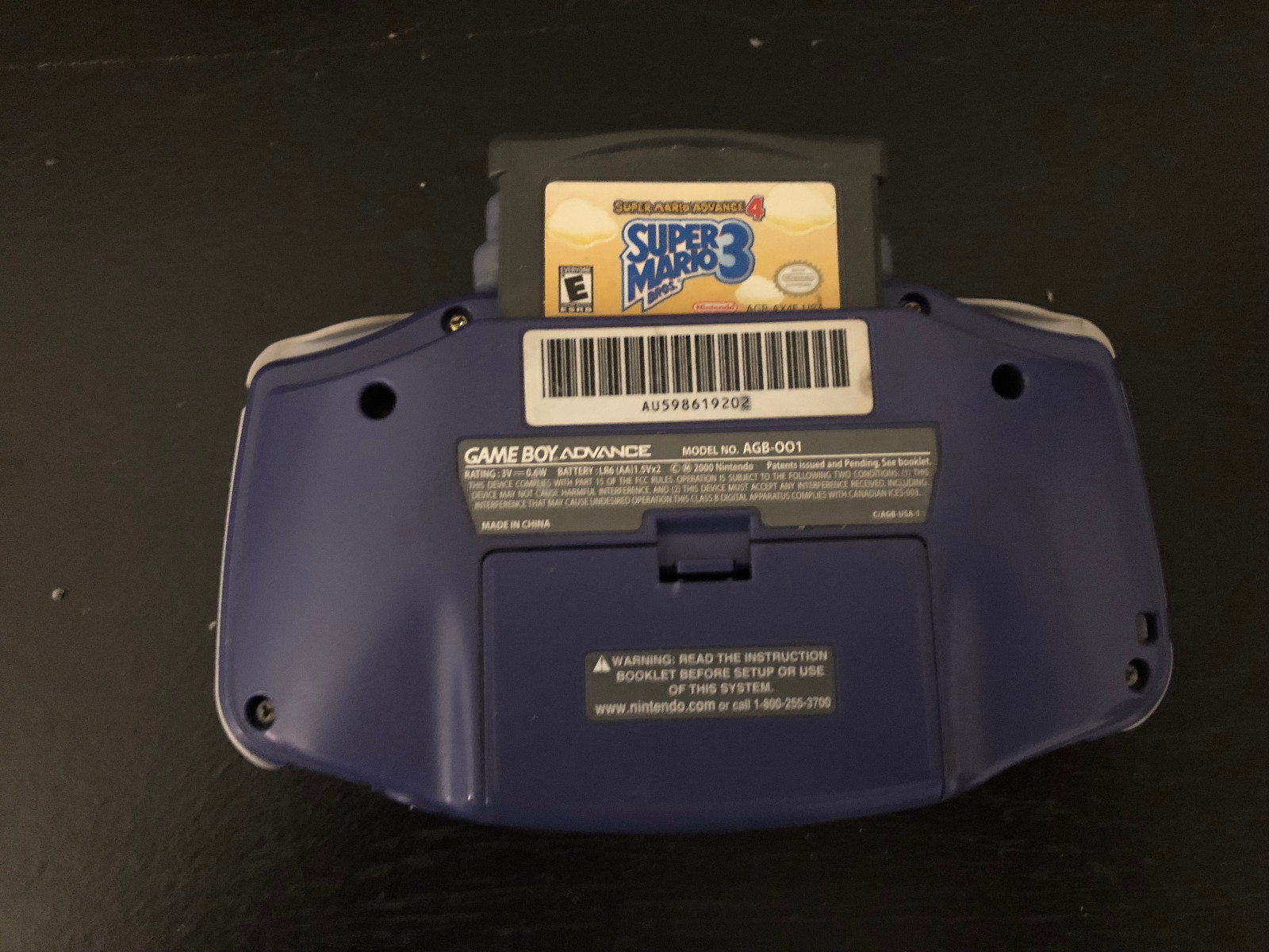 Nintendo Game Boy Advance Launch Edition LOT Light