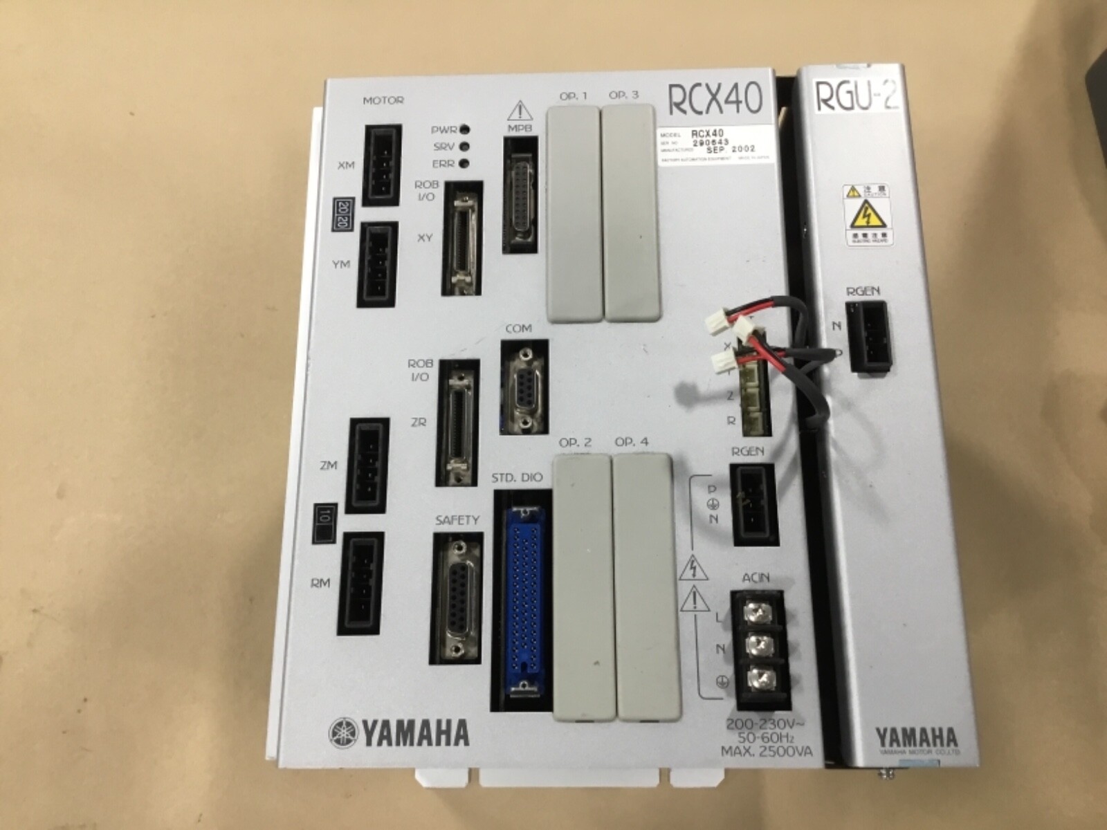 Yamaha Motor RCX40 Robot Controller With RGU-2 Regenerative Yamaha Motor RCX40 Robot Controller With RGU-2 Regenerative