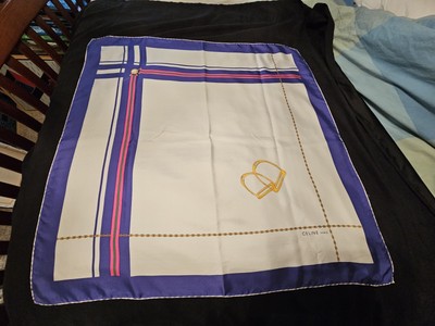 CELINE PARIS - SILK SCARF 34/35 in MADE IN ITALY