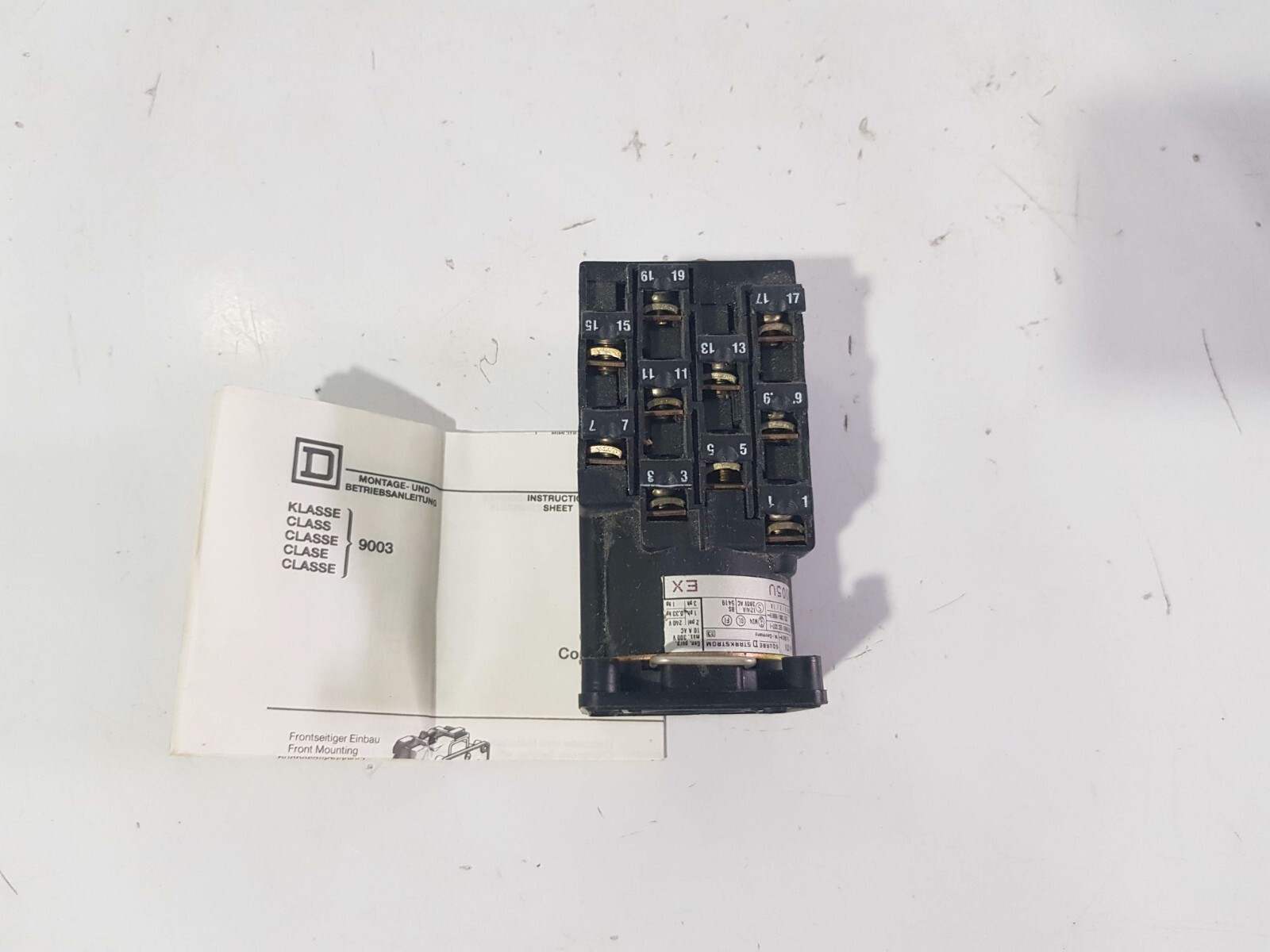 SQUARE D CLASS 9003 ROTARY CAM SWITCH K1 K005U EX | eBay