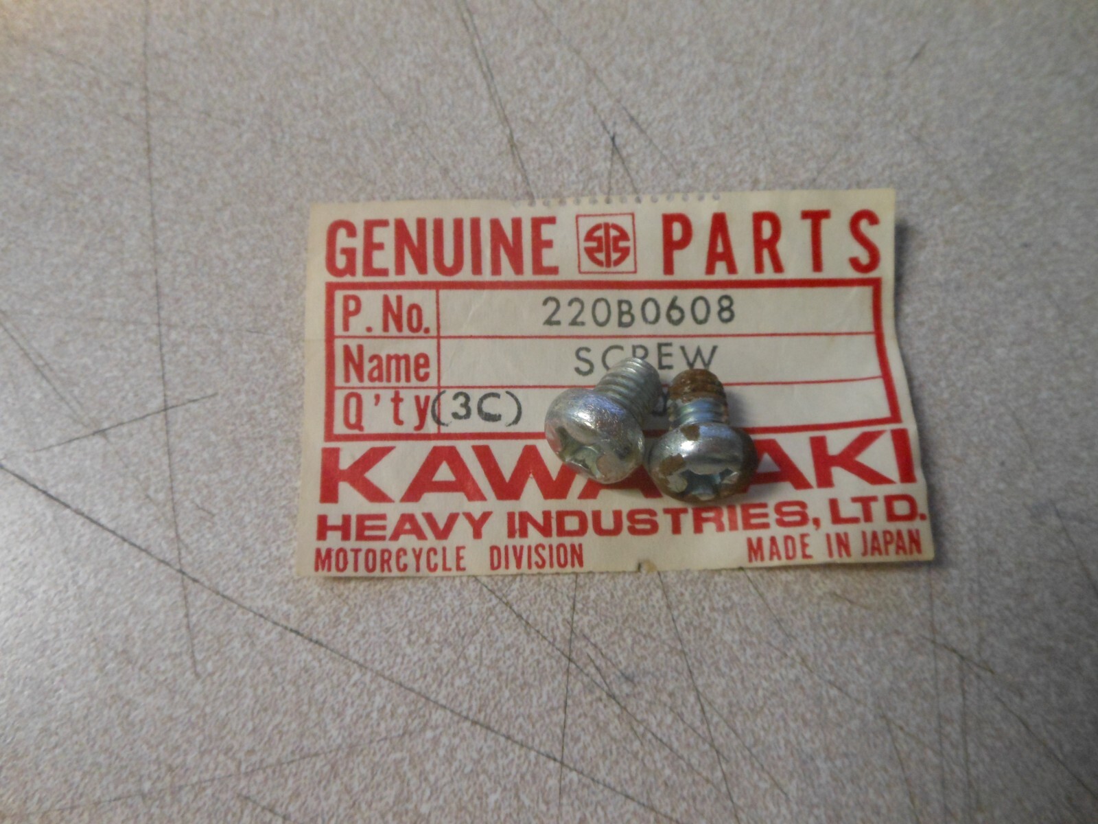 a　08–6P NOS Kawasaki 6X8 Pan Head Screws 1966-1971 A1 1967-1971 A7