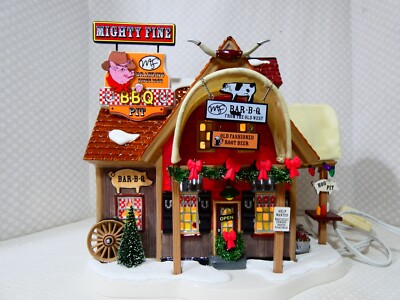 Department 56 ''Mighty Fine BBQ'' #55613 -Snow Village- Read Description