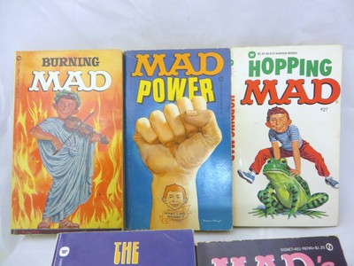 Vintage Mad paperback books lot 5 1970s  soft cover
