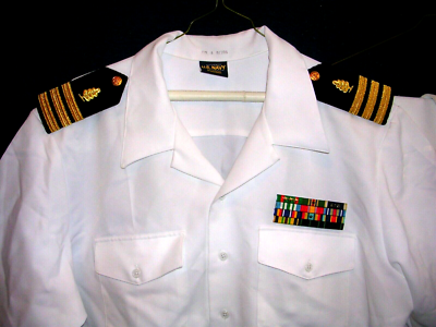 US Navy Officer White Uniform Medical Service Corps 2XL XXLarge Shirt 42R Pants