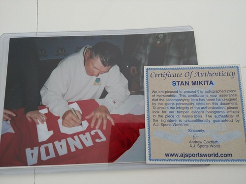 Stan Mikita Signed Team Canada Jersey COA