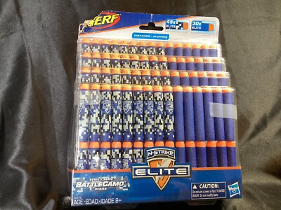 75 Nerf N-Strike Elite BattleCamo Distance Dart Refills New