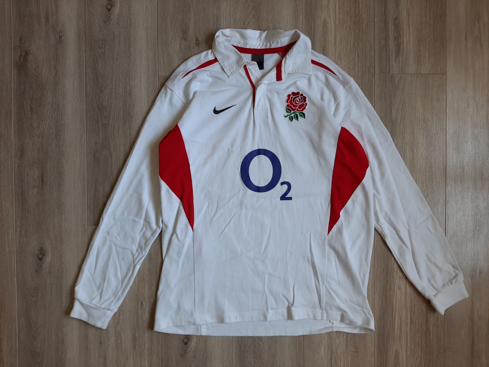 England Rugby Union Home Shirt 2004/2005 Jersey XL Nike