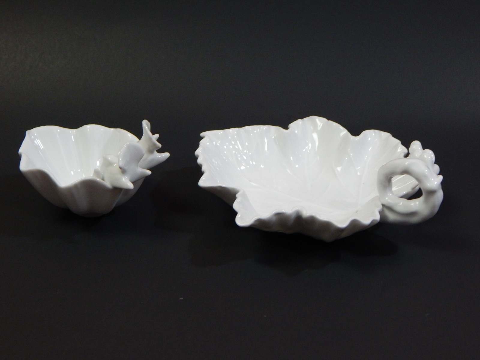 White Decorative Dishes Birds Grapes China PC