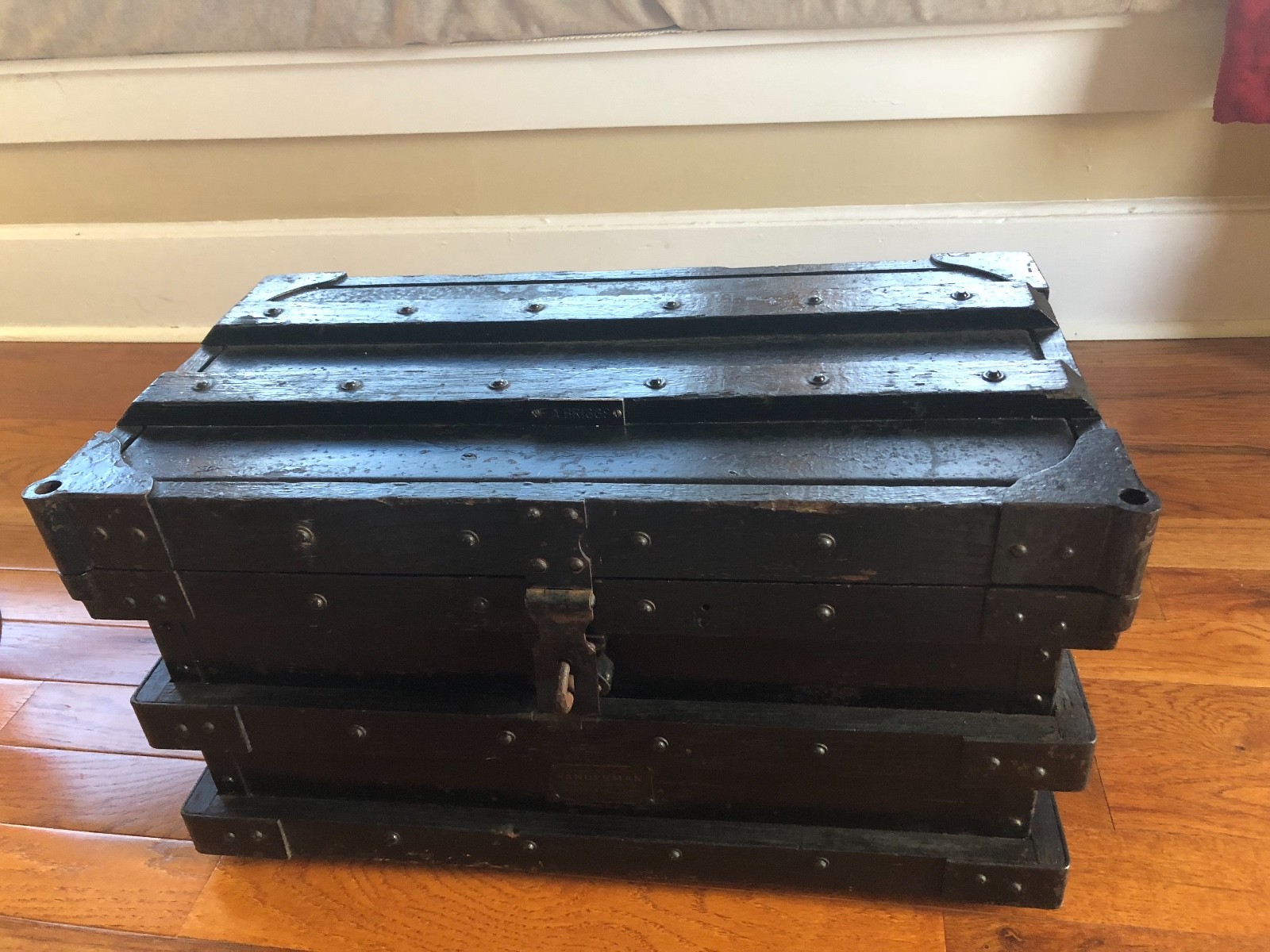 Hudson and Manhattan RR Antique 1897 Vanderman Gold Bullion RailRoad Box