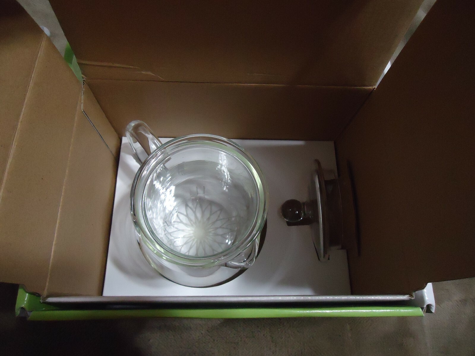 NIB Teaposy Glass Tea Set - Tea for Two Includes Teapot, 2 Cups & 2 Saucers