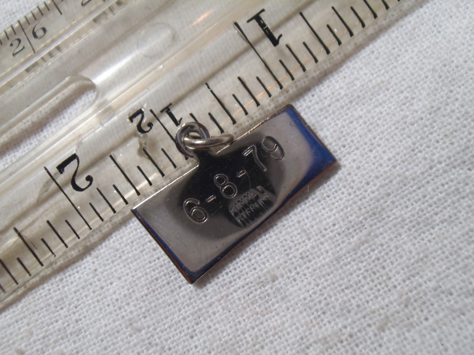 Vintage Sterling Silver LIBERTYVILLE High School 1979 Class Charm - Enamel  -gc