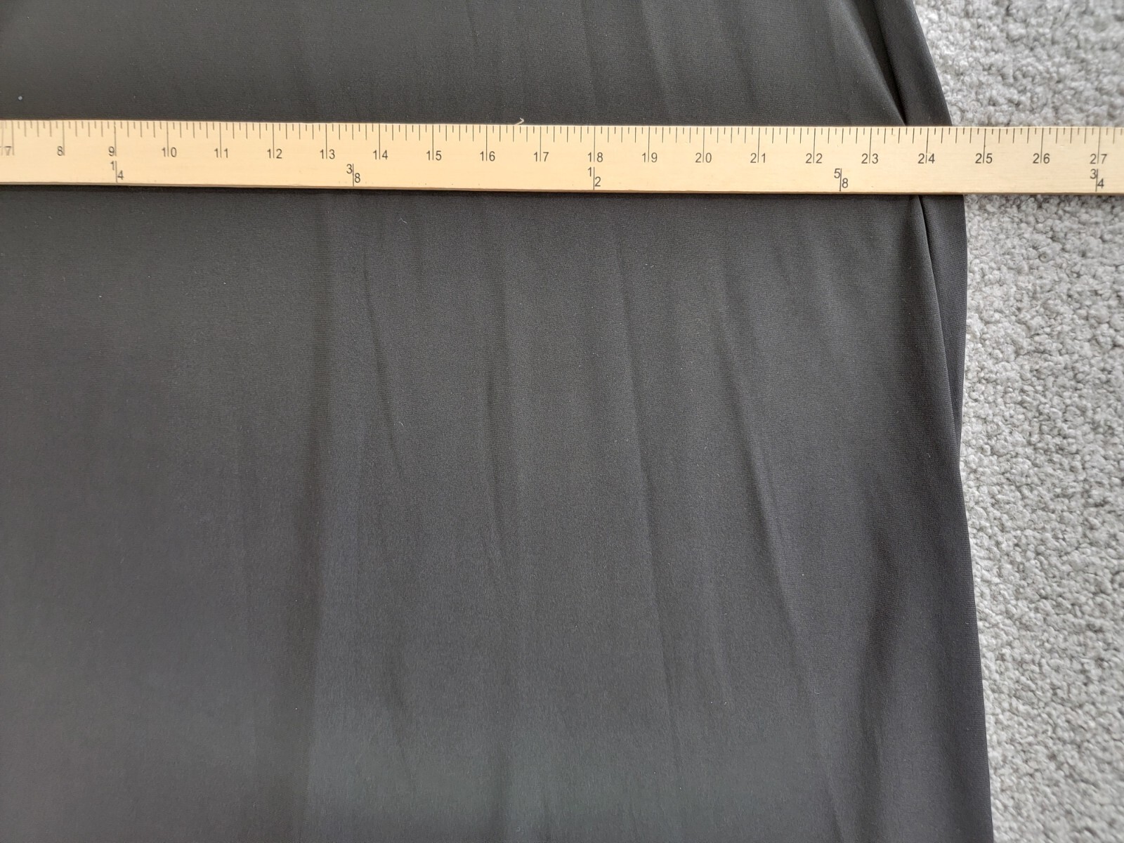 Kasper Plus Size Pull On Knit Midi Skirt Women's 1X Black Solid Elastic Waist - Picture 6 of 15