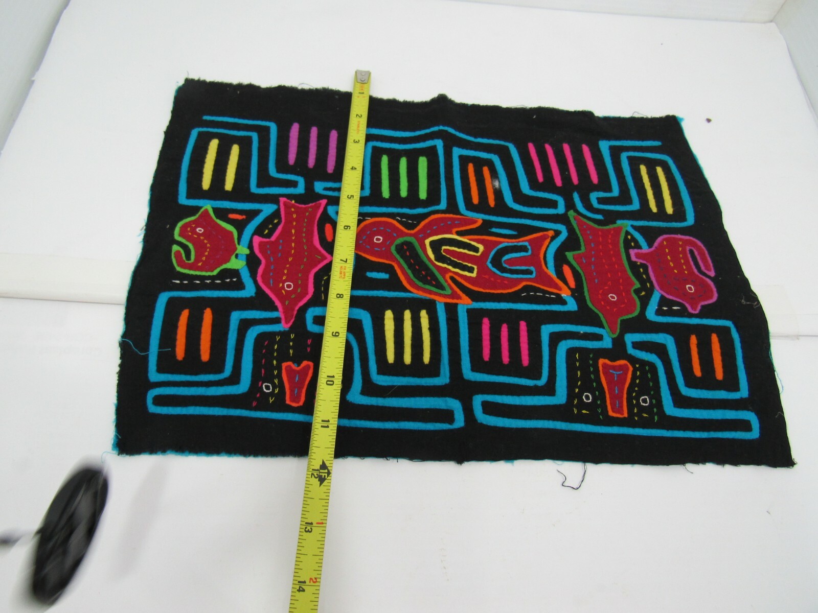 Panama Mola Kuna Cuna Indians Hand Stitch Art Sea Life Unframed 15