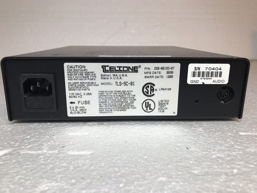 TELTONE TLS-5 Telephone Line Simulator, Model TLS-5C-01