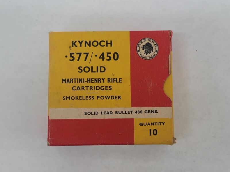 Kynoch Martini-Henry 577/450 Vintage Ammo Box (Box Only)
