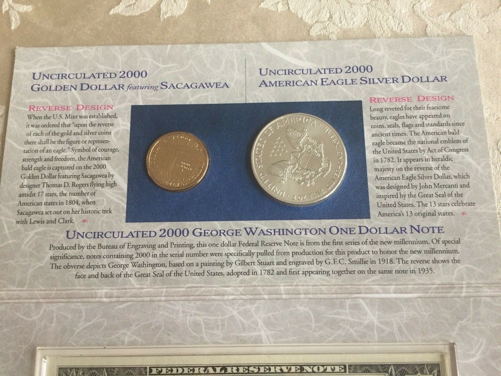 2000 Millennium Coin And Currency Set OGP W/COA