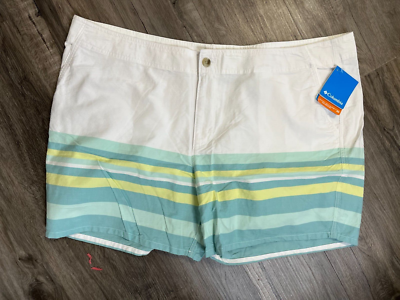 Columbia Womens Solar Fade Shorts UPF 30 Melonade Size 24W Inseam