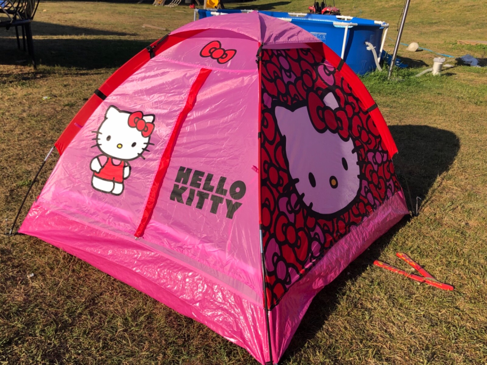 Hello Kitty Girls Small Dome Tent Camping Childs Play Hello Kitty Girls Small Dome Tent Camping Childs Play