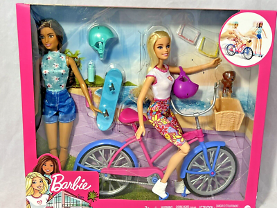 Barbie doll bike set cheap