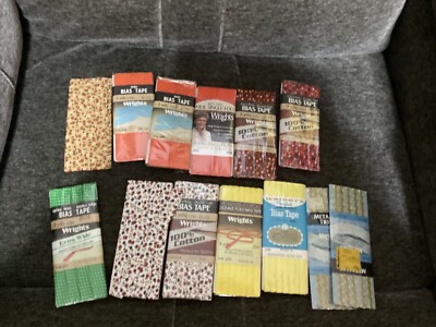 Lot of 13 Vtg , Rick Rack ,Wrights , Brand New , 2 are opened .
